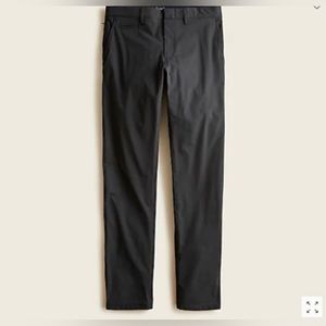 J. Crew Men's 484 Slim-Fit Tech Pant Size 34x30 Black - NWT